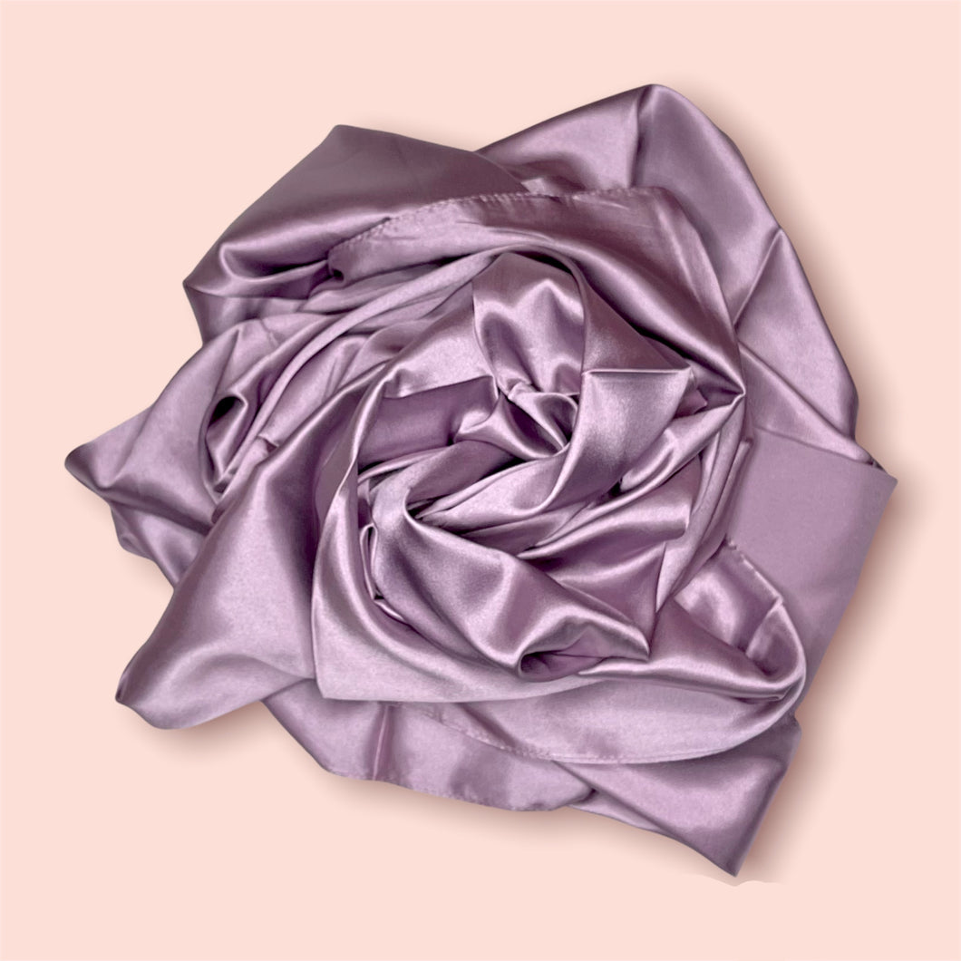 Arijwani - Lavender Satin Silk Hijab
