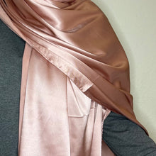 Load image into Gallery viewer, Wardy - Soft Pink Satin Silk Hijab
