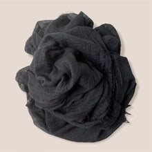 Load image into Gallery viewer, Inaayat - Black Cotton Hijab
