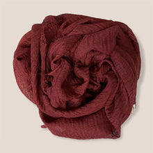 Load image into Gallery viewer, Ruhaniyat - Burgundy Cotton Hijab
