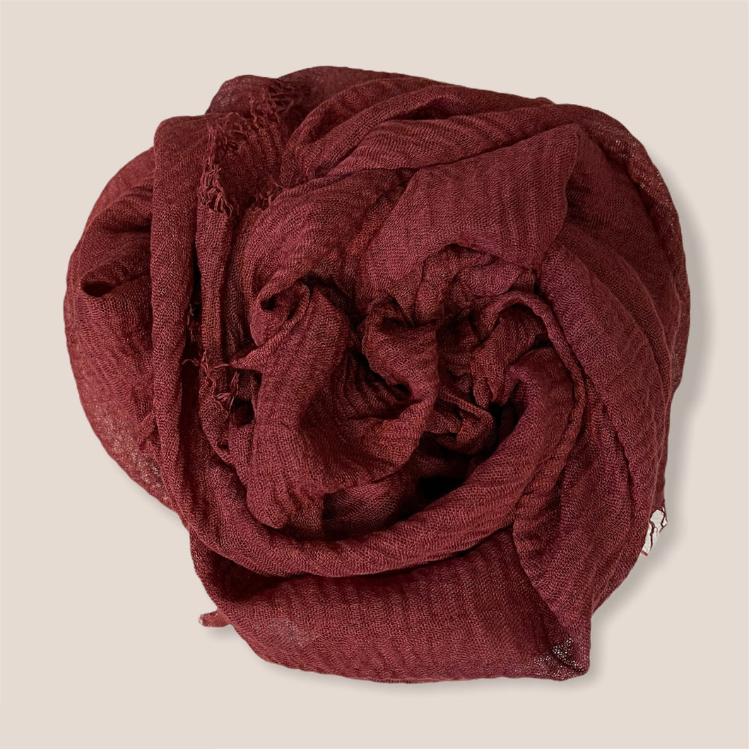 Ruhaniyat - Burgundy Cotton Hijab
