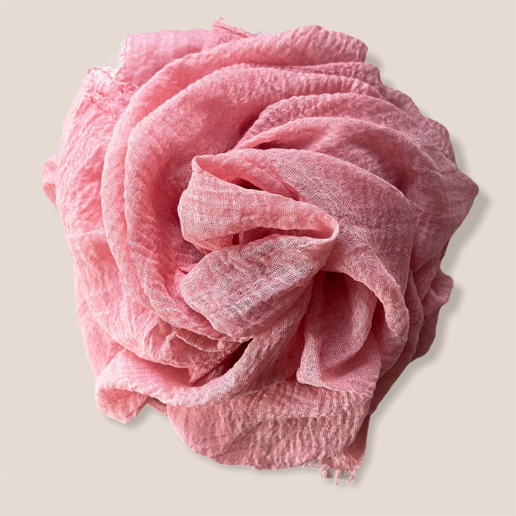 Gul-e-Shamaa - Pink Cotton Hijab