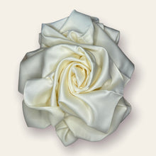 Load image into Gallery viewer, Lehja - Off White Satin Silk Hijab
